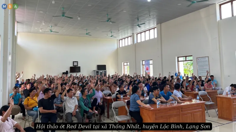 Hội Thảo Ớt Tại xã Thống Nhất huyện Lộc Bình Tỉnh Lạng Sơn